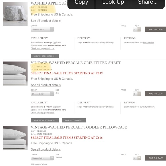 RESTORATION HARDWARE FLEUR NURSERY BEDDING - Picture 4 of 5